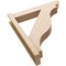 Ekena Millwork 6-in W x 30-in D x 34-in H Funston Slat Rough Cedar Woodgrain TimberThane Outlooker, Primed Tan OUTUR060X30X34FST24RCPR - alternate 3